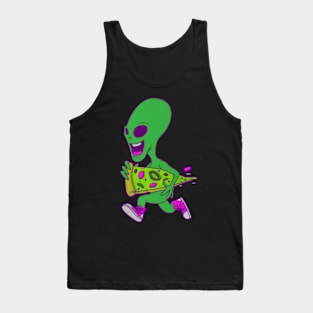 Alien pizza Tank Top